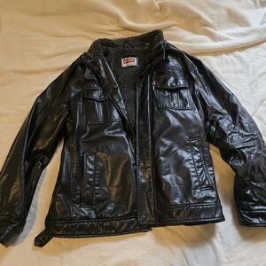 Leather jacket levis